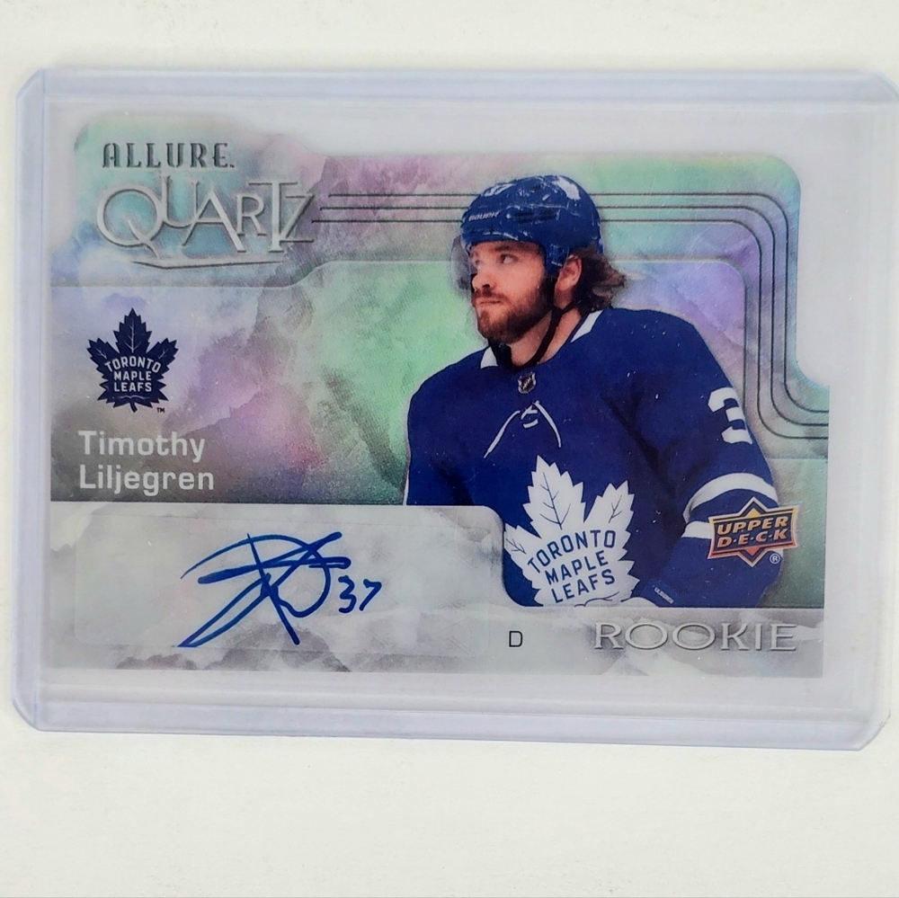 Timothy Liljegren UD Allure Hockey Rookie Quartz Autograph AQ-TL 2020/21
